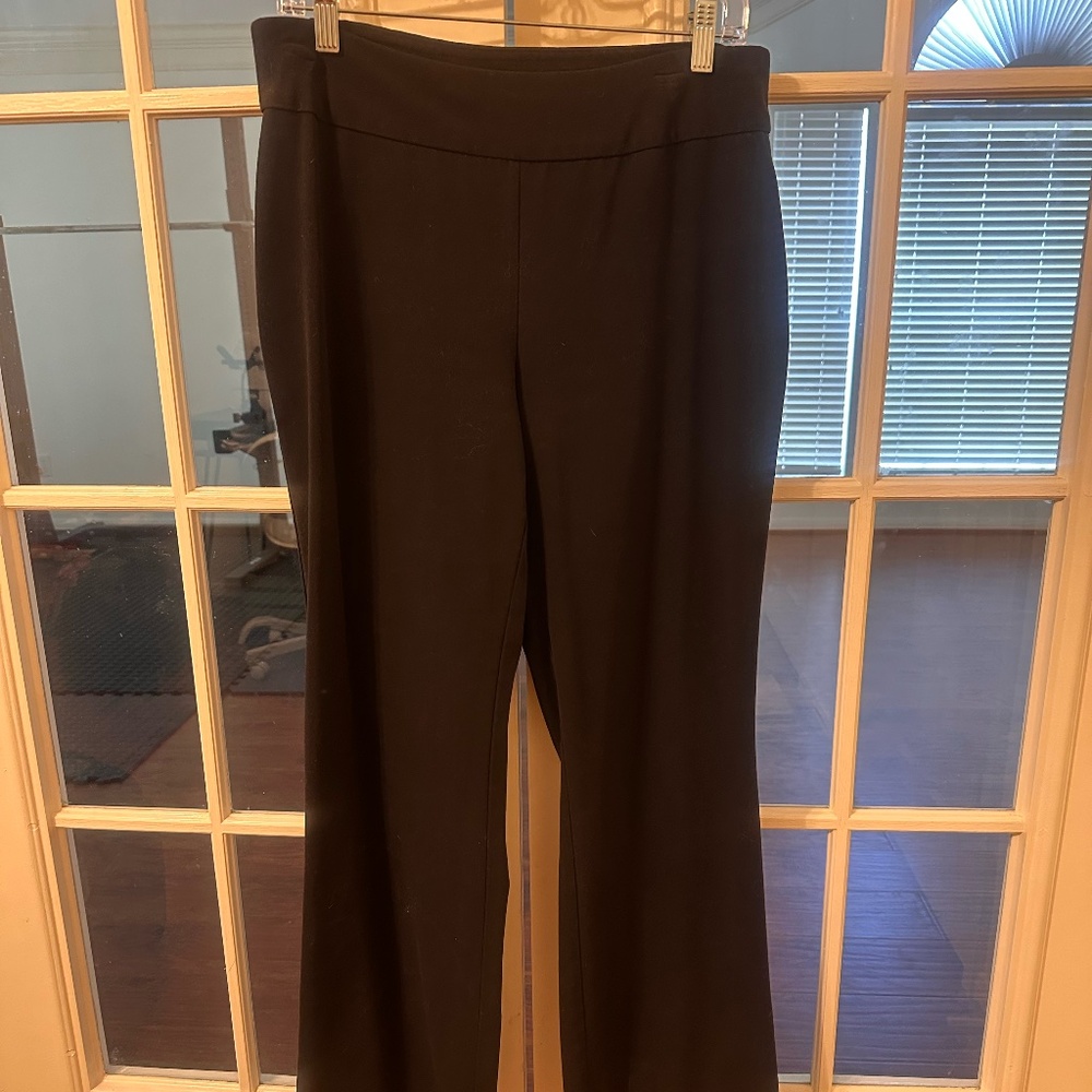 Women's Roz & Ali Mid-Rise Black Slacks | Size 8